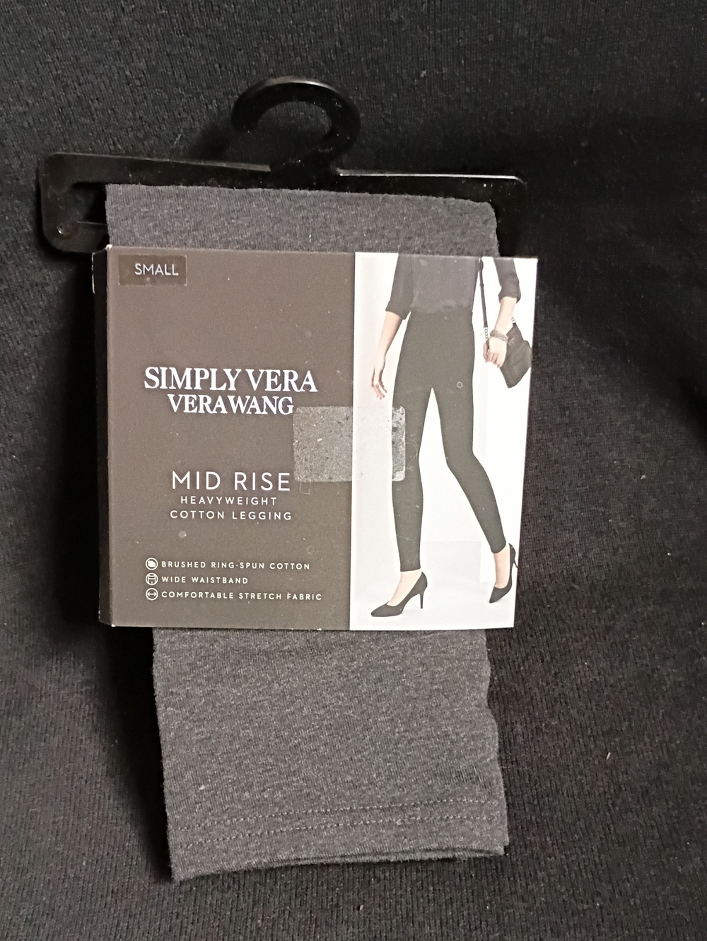 *NWT* Simply Vera Vera Wang Gray Mid-Rise Cotton Leggings